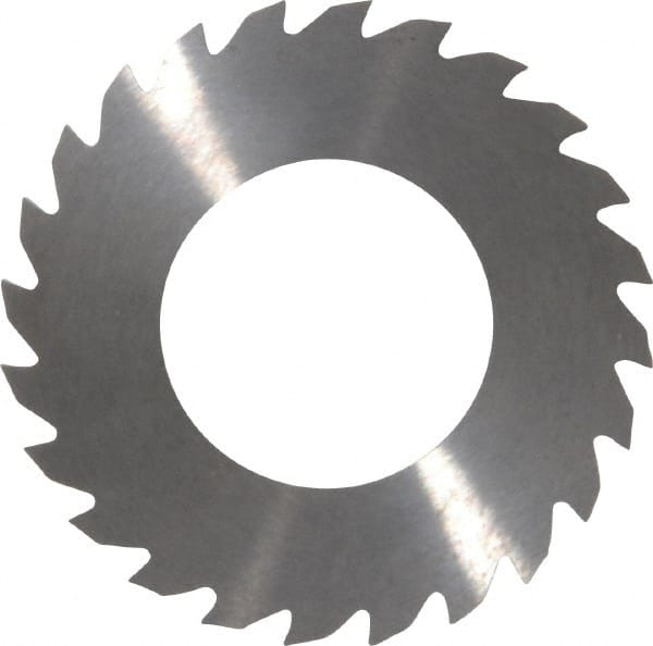 RobbJack - 2" Diam x 1/16" Blade Thickness x 1" Arbor Hole Diam, 24 Tooth Slitting and Slotting Saw - Arbor Connection, Right Hand, Uncoated, Solid Carbide, Concave Ground - Exact Tooling