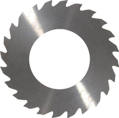 RobbJack - 2" Diam x 1/16" Blade Thickness x 1" Arbor Hole Diam, 24 Tooth Slitting and Slotting Saw - Arbor Connection, Right Hand, Uncoated, Solid Carbide, Concave Ground - Exact Tooling