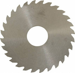 RobbJack - 2-1/4" Diam x 0.04" Blade Thickness x 5/8" Arbor Hole Diam, 28 Tooth Slitting and Slotting Saw - Arbor Connection, Right Hand, Uncoated, Solid Carbide, Concave Ground - Exact Tooling