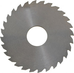 RobbJack - 2-1/4" Diam x 0.0781" Blade Thickness x 5/8" Arbor Hole Diam, 28 Tooth Slitting and Slotting Saw - Arbor Connection, Right Hand, Uncoated, Solid Carbide, Concave Ground - Exact Tooling