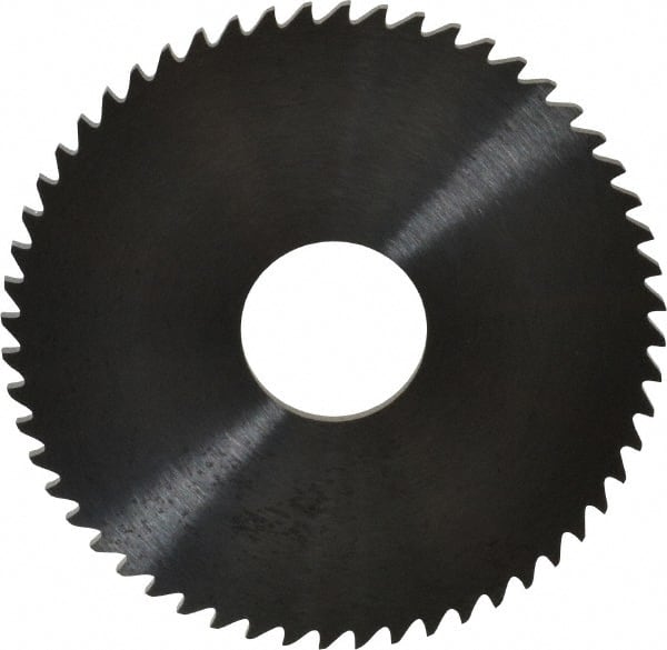 RobbJack - 2-1/4" Diam x 0.0781" Blade Thickness x 5/8" Arbor Hole Diam, 56 Tooth Slitting and Slotting Saw - Arbor Connection, Right Hand, Uncoated, Solid Carbide, Concave Ground - Exact Tooling