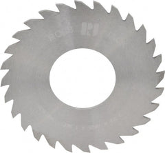 RobbJack - 2-1/2" Diam x 1/16" Blade Thickness x 1" Arbor Hole Diam, 28 Tooth Slitting and Slotting Saw - Arbor Connection, Right Hand, Uncoated, Solid Carbide, Concave Ground - Exact Tooling