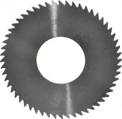 RobbJack - 2-1/2" Diam x 1/16" Blade Thickness x 1" Arbor Hole Diam, 56 Tooth Slitting and Slotting Saw - Arbor Connection, Right Hand, Uncoated, Solid Carbide, Concave Ground - Exact Tooling