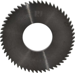 RobbJack - 2-1/2" Diam x 1/8" Blade Thickness x 1" Arbor Hole Diam, 56 Tooth Slitting and Slotting Saw - Arbor Connection, Right Hand, Uncoated, Solid Carbide, Concave Ground - Exact Tooling