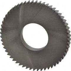 RobbJack - 2-1/2" Diam x 1/4" Blade Thickness x 1" Arbor Hole Diam, 56 Tooth Slitting and Slotting Saw - Arbor Connection, Right Hand, Uncoated, Solid Carbide, Concave Ground - Exact Tooling