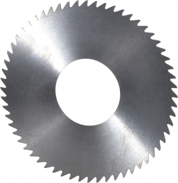 RobbJack - 2-3/4" Diam x 0.023" Blade Thickness x 1" Arbor Hole Diam, 60 Tooth Slitting and Slotting Saw - Arbor Connection, Right Hand, Uncoated, Solid Carbide, Concave Ground - Exact Tooling
