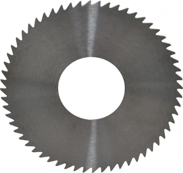 RobbJack - 2-3/4" Diam x 0.0312" Blade Thickness x 1" Arbor Hole Diam, 60 Tooth Slitting and Slotting Saw - Arbor Connection, Right Hand, Uncoated, Solid Carbide, Concave Ground - Exact Tooling