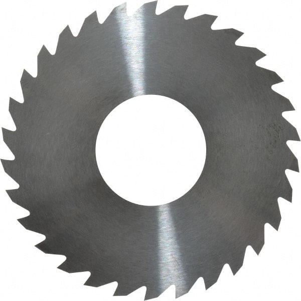 RobbJack - 2-3/4" Diam x 1/16" Blade Thickness x 1" Arbor Hole Diam, 30 Tooth Slitting and Slotting Saw - Arbor Connection, Right Hand, Uncoated, Solid Carbide, Concave Ground - Exact Tooling