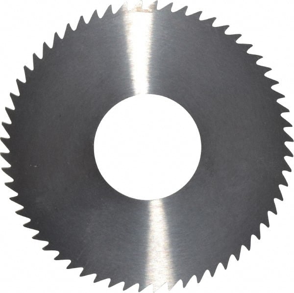 RobbJack - 2-3/4" Diam x 1/16" Blade Thickness x 1" Arbor Hole Diam, 60 Tooth Slitting and Slotting Saw - Arbor Connection, Right Hand, Uncoated, Solid Carbide, Concave Ground - Exact Tooling