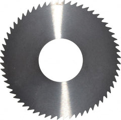 RobbJack - 2-3/4" Diam x 1/16" Blade Thickness x 1" Arbor Hole Diam, 60 Tooth Slitting and Slotting Saw - Arbor Connection, Right Hand, Uncoated, Solid Carbide, Concave Ground - Exact Tooling