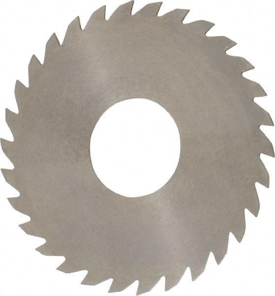 RobbJack - 3" Diam x 0.0468" Blade Thickness x 1" Arbor Hole Diam, 30 Tooth Slitting and Slotting Saw - Arbor Connection, Right Hand, Uncoated, Solid Carbide, Concave Ground - Exact Tooling