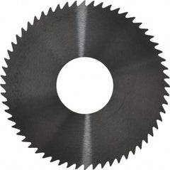 RobbJack - 3" Diam x 0.0468" Blade Thickness x 1" Arbor Hole Diam, 60 Tooth Slitting and Slotting Saw - Arbor Connection, Right Hand, Uncoated, Solid Carbide, Concave Ground - Exact Tooling