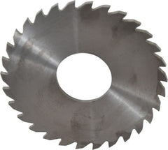 RobbJack - 3" Diam x 0.0937" Blade Thickness x 1" Arbor Hole Diam, 30 Tooth Slitting and Slotting Saw - Arbor Connection, Right Hand, Uncoated, Solid Carbide, Concave Ground - Exact Tooling