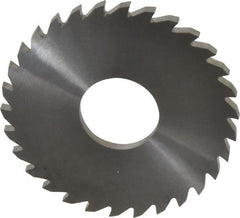 RobbJack - 3" Diam x 0.1562" Blade Thickness x 1" Arbor Hole Diam, 30 Tooth Slitting and Slotting Saw - Arbor Connection, Right Hand, Uncoated, Solid Carbide, Concave Ground - Exact Tooling