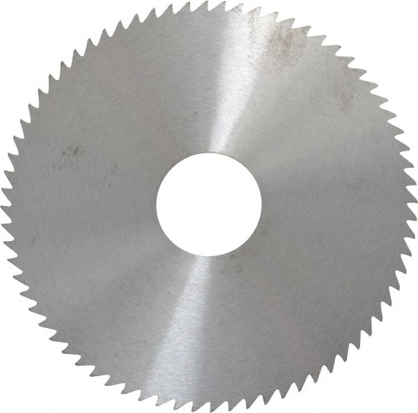 RobbJack - 4" Diam x 0.0468" Blade Thickness x 1" Arbor Hole Diam, 72 Tooth Slitting and Slotting Saw - Arbor Connection, Right Hand, Uncoated, Solid Carbide, Concave Ground - Exact Tooling