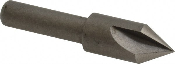 Keo - 3/8" Head Diam, 1/4" Shank Diam, 3 Flute 60° High Speed Steel Countersink - Exact Tooling