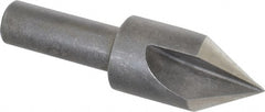Keo - 5/8" Head Diam, 3/8" Shank Diam, 3 Flute 60° High Speed Steel Countersink - Bright Finish, 2-1/4" OAL, Single End, Straight Shank, Right Hand Cut - Exact Tooling