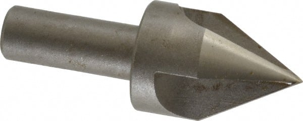 Keo - 1" Head Diam, 1/2" Shank Diam, 3 Flute 60° High Speed Steel Countersink - Exact Tooling