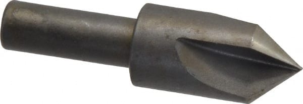 Keo - 5/8" Head Diam, 3/8" Shank Diam, 3 Flute 82° High Speed Steel Countersink - Exact Tooling