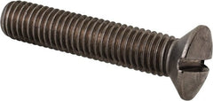 Value Collection - M10x1.50 Metric Coarse, 50mm OAL Slotted Drive Machine Screw - Oval Head, Grade 18-8 & A2 Stainless Steel, Uncoated, Without Washer - Exact Tooling