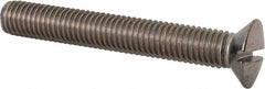 Value Collection - M10x1.50 Metric Coarse, 70mm OAL Slotted Drive Machine Screw - Oval Head, Grade 18-8 & A2 Stainless Steel, Uncoated, Without Washer - Exact Tooling