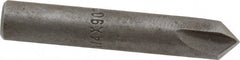 Keo - 1/4" Head Diam, 1/4" Shank Diam, 3 Flute 90° High Speed Steel Countersink - Bright Finish, 1-1/2" OAL, Single End, Straight Shank, Right Hand Cut - Exact Tooling