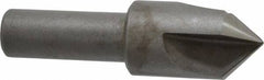 Keo - 3/4" Head Diam, 1/2" Shank Diam, 3 Flute 90° High Speed Steel Countersink - Bright Finish, 2-5/8" OAL, Single End, Straight Shank, Right Hand Cut - Exact Tooling
