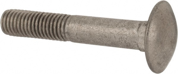 Value Collection - M10x1.5 60mm Length Under Head, Standard Square Neck, Carriage Bolt - Austenitic Grade A2 Stainless Steel, - Exact Tooling
