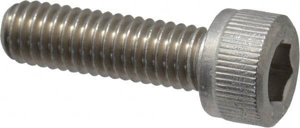Value Collection - M8x1.25 Metric Coarse Hex Socket Drive, Socket Cap Screw - Grade 316 & Austenitic A4 Stainless Steel, Uncoated, Partially Threaded, 100mm Length Under Head - Exact Tooling