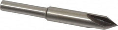 Interstate - 1/4" Head Diam, 3/16" Shank Diam, 3 Flute 60° High Speed Steel Countersink - Exact Tooling
