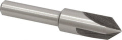 Interstate - 3/8" Head Diam, 1/4" Shank Diam, 3 Flute 82° High Speed Steel Countersink - Exact Tooling