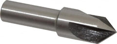 Interstate - 1/2" Head Diam, 3/8" Shank Diam, 3 Flute 82° High Speed Steel Countersink - Exact Tooling
