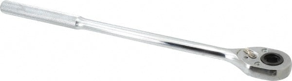 Proto - 1/2" Drive Pear Head Female Drive Ratchet - Chrome Finish, 16" OAL, 24 Gear Teeth, Standard Head - Exact Tooling