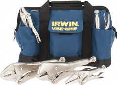 Irwin - 5 Piece Locking Plier Set - Comes in Kit Bag - Exact Tooling