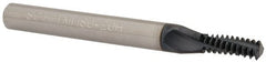 Scientific Cutting Tools - 1/4-20 UNC, 0.18" Cutting Diam, 3 Flute, Solid Carbide Helical Flute Thread Mill - Internal Thread, 0.521" LOC, 2-1/2" OAL, 1/4" Shank Diam - Exact Tooling