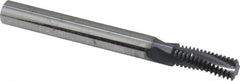 Scientific Cutting Tools - 5/16-24 UNF, 0.234" Cutting Diam, 3 Flute, Solid Carbide Helical Flute Thread Mill - Internal Thread, 0.641" LOC, 2-1/2" OAL, 1/4" Shank Diam - Exact Tooling