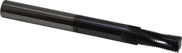 Scientific Cutting Tools - M12x1.00 Metric Fine, 0.36" Cutting Diam, 4 Flute, Solid Carbide Helical Flute Thread Mill - Internal Thread, 0.881" LOC, 3.93" OAL - Exact Tooling