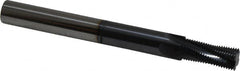Scientific Cutting Tools - M12x1.00 Metric Fine, 0.36" Cutting Diam, 4 Flute, Solid Carbide Helical Flute Thread Mill - Internal Thread, 0.881" LOC, 3.93" OAL - Exact Tooling