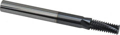 Scientific Cutting Tools - M12x1.75 Metric Coarse, 0.36" Cutting Diam, 4 Flute, Solid Carbide Helical Flute Thread Mill - Internal Thread, 0.923" LOC, 3.93" OAL - Exact Tooling