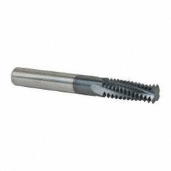 Scientific Cutting Tools - M20x2.50 Metric Coarse, 0.47" Cutting Diam, 4 Flute, Solid Carbide Helical Flute Thread Mill - Internal Thread, 1.318" LOC, 3.93" OAL - Exact Tooling