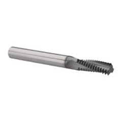 Scientific Cutting Tools - M8x1.25 Metric Coarse, 0.236" Cutting Diam, 3 Flute, Solid Carbide Helical Flute Thread Mill - Internal Thread, 0.659" LOC, 2.28" OAL, 6mm Shank Diam - Exact Tooling