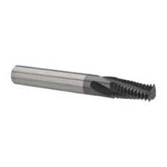 Scientific Cutting Tools - 1/4-18, 3/8-18 NPT, 0.27" Cutting Diam, 4 Flute, Solid Carbide Helical Flute Thread Mill - Internal/External Thread, 0.636" LOC, 2-1/2" OAL, 5/16" Shank Diam - Exact Tooling