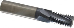 Accupro - 7/8-9 UNC, 0.62" Cutting Diam, 4 Flute, Solid Carbide Helical Flute Thread Mill - Internal Thread, 1" LOC, 3-1/2" OAL, 5/8" Shank Diam - Exact Tooling