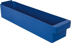 Quantum Storage - 23-7/8" Deep, Blue High-Impact Polystyrene Drawer Bin - 4-5/8" High x 5-9/16" Wide x 23-7/8" Long - Exact Tooling