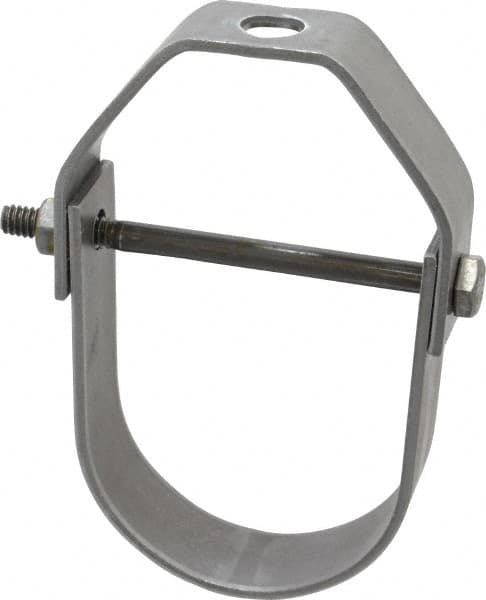 Empire - 2" Pipe, 3/8" Rod, Carbon Steel Adjustable Clevis Hanger - Black - Exact Tooling