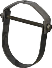 Empire - 5" Pipe, 5/8" Rod, Carbon Steel Adjustable Clevis Hanger - Black - Exact Tooling