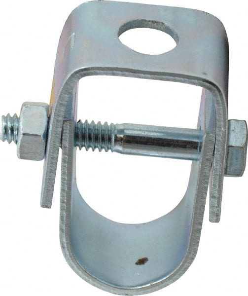 Empire - 1/2" Pipe, 3/8" Rod, Carbon Steel Adjustable Clevis Hanger - Electro Galvanized - Exact Tooling