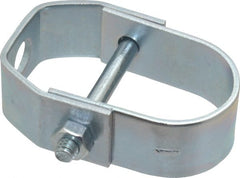 Empire - 1" Pipe, 3/8" Rod, Carbon Steel Adjustable Clevis Hanger - Electro Galvanized - Exact Tooling