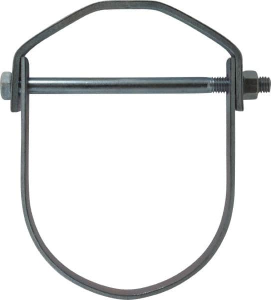 Empire - 5" Pipe, 5/8" Rod, Carbon Steel Adjustable Clevis Hanger - Electro Galvanized - Exact Tooling