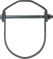 Empire - 5" Pipe, 5/8" Rod, Carbon Steel Adjustable Clevis Hanger - Electro Galvanized - Exact Tooling